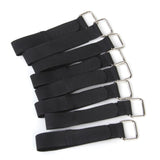 Maxbell 8xNylon Straps Cable Tie Wire Rope Hook and Loop Organiser 10pcs Black