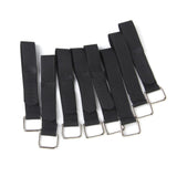 Maxbell 8xNylon Straps Cable Tie Wire Rope Hook and Loop Organiser 10pcs Black
