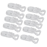 Maxbell Maxbell Universal ABS Clip-on Clamps Teeth Clip Nip for Cloth Toy File S 10PCS Clear