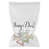 Maxbell 6xPlastic Reptiles Animal Snake Model Toy 12pcs Multi-color