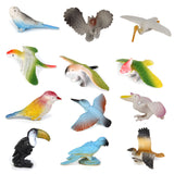 Maxbell 3x 12 Plastic Lizard Gecko, Toads Frogs, Birds Figure Kids Party Bag Fillers Toy