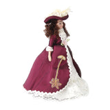 Maxbell 3x1 x 1/12 Dollhouse Miniature Porcelain Dolls Classical Lady with Hat