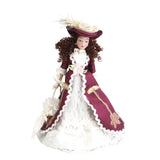 Maxbell 1 x 1/12 Dollhouse Miniature Porcelain Dolls Classical Lady with Hat