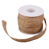 Maxbell 8xBurlap Hessian Woven Ribbon Rope Cord String Wedding Gift Bow Wrapping C