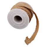 Maxbell 8xBurlap Hessian Woven Ribbon Rope Cord String Wedding Gift Bow Wrapping C
