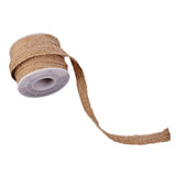Maxbell 8xBurlap Hessian Woven Ribbon Rope Cord String Wedding Gift Bow Wrapping C