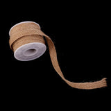 Maxbell 8xBurlap Hessian Woven Ribbon Rope Cord String Wedding Gift Bow Wrapping C