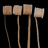 Maxbell 8xBurlap Hessian Woven Ribbon Rope Cord String Wedding Gift Bow Wrapping C