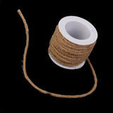 Maxbell 2x 5M Rustic Hessian Plaited Rope Burlap Braided Ribbon Tape Wedding Party Decor