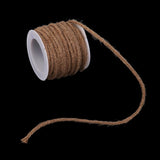 Maxbell 2x 5M Rustic Hessian Plaited Rope Burlap Braided Ribbon Tape Wedding Party Decor
