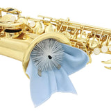 Maxbell 11xSaxophone Sax Cleaning Tool Pull Through Wiping Cloth Brush Blue
