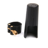 Maxbell 1 Set Plastic Soprano Saxophone Sax Mouthpiece Cover with PU Ligature