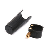 Maxbell 1 Set Plastic Soprano Saxophone Sax Mouthpiece Cover with PU Ligature