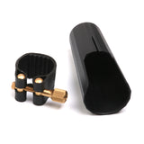 Maxbell 1 Set Plastic Soprano Saxophone Sax Mouthpiece Cover with PU Ligature