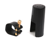 Maxbell 4xPlastic Clarinet Mouthpiece Cover Cap with PU Ligature Clarinet Accessory