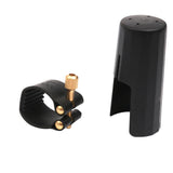 Maxbell 4xPlastic Clarinet Mouthpiece Cover Cap with PU Ligature Clarinet Accessory