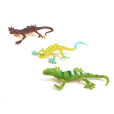 Maxbell 3x 12 Plastic Lizard Gecko, Toads Frogs, Birds Figure Kids Party Bag Fillers Toy