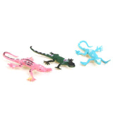 Maxbell 3x 12 Plastic Lizard Gecko, Toads Frogs, Birds Figure Kids Party Bag Fillers Toy