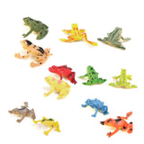 Maxbell 3xPlastic Small Frog Figures Simulation Decoration Kids Toy Colorful 12PCS