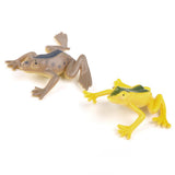 Maxbell 4xPlastic Small Frog Figures Simulation Decoration Kids Toy Colorful 12PCS