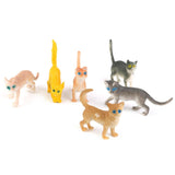Maxbell 8xPlastic Small Cat Figures Simulation Moulds Kids Toy Colorful 12PCS