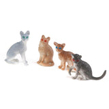 Maxbell 24pcs Plastic Animals Kitten Cats & Rats Mouse Model Figure Kids Party Favor Toy