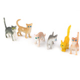 Maxbell 24pcs Plastic Animals Kitten Cats & Rats Mouse Model Figure Kids Party Favor Toy