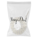 Maxbell 3xDiamante Fake Pearls Rhinestones Flower Chain Sewing Trim Craft 1yd Silver