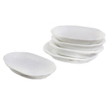 Maxbell 1/12 Dollhouse Miniature Ceramic Dishes Plate Tableware Decor 5pcs White