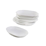 Maxbell 1/12 Dollhouse Miniature Ceramic Dishes Plate Tableware Decor 5pcs White