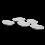 Maxbell 1/12 Dollhouse Miniature Ceramic Dishes Plate Tableware Decor 5pcs White