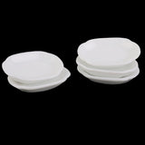 Maxbell 1/12 Dollhouse Miniature Ceramic Dishes Plate Tableware Decor 5pcs White