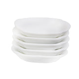 Maxbell 1/12 Dollhouse Miniature Ceramic Dishes Plate Tableware Decor 5pcs White