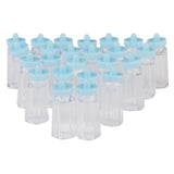 Maxbell 6xPlastic Mini Baby Milk BottlesBaby Shower Favors 24PCS Blue