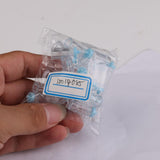 Maxbell 6xPlastic Mini Baby Milk BottlesBaby Shower Favors 24PCS Blue