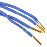 Maxbell 2PAIRS Gold Metal Tipped Round Shoelace Boot Hiking Sport Sneakers Strings Laces