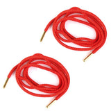 Maxbell 2PAIRS Gold Metal Tipped Round Shoelace Boot Hiking Sport Sneakers Strings Laces