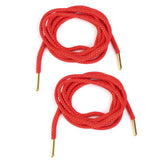 Maxbell 2PAIRS Gold Metal Tipped Round Shoelace Boot Hiking Sport Sneakers Strings Laces