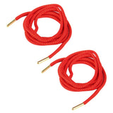 Maxbell 2PAIRS Gold Metal Tipped Round Shoelace Boot Hiking Sport Sneakers Strings Laces