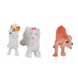 Maxbell 16xPlastic Dog Pet Animal Model Toy Gift 12pcs Multi-color