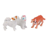 Maxbell 16xPlastic Dog Pet Animal Model Toy Gift 12pcs Multi-color