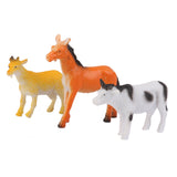 Maxbell Maxbell 24Pcs PVC Wildlife Farm Yard Animals Model Figures Pig Cow Lion Tiger Toys