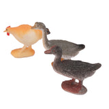 Maxbell Lot 12pcs Dog Horse Hen Duck Pig Small Farm Animals Figures Set & 8x Sheep