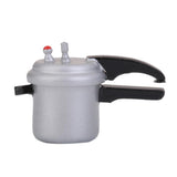 Maxbell 1/12 Wooden Miniature Pressure Cooker Dollhouse Kitchen Decor Silver