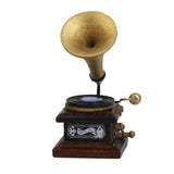 Maxbell 1/12 Miniature Phonograph Record Player Handicrafts Model Dollhouse Decor