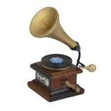 Maxbell 1/12 Miniature Phonograph Record Player Handicrafts Model Dollhouse Decor