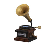 Maxbell 1/12 Miniature Phonograph Record Player Handicrafts Model Dollhouse Decor