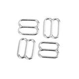 Maxbell 6x100pcs Metal Bra Strap Adjuster Slider/ Hooks Lingerie Sewing 10mm 8 Shape