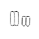 Maxbell 6x100pcs Metal Bra Strap Adjuster Slider/ Hooks Lingerie Sewing 10mm 8 Shape