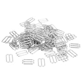Maxbell 3x100pcs Metal Bra Strap Adjuster Slider/ Hooks Lingerie Sewing 14mm 8 Shape